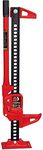 Torin TRA8335 33" Ratcheting Off Road Utility Farm Jack, 3 Ton (6,000 lb) Capacity, Red