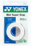 YONEX Super Grap Synthetic Handle (3 per pack), White, One Size