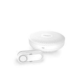 Honeywell Home DCR311S Series 3 Round, Portable, Wireless Doorbell Chime with Push Button (White)