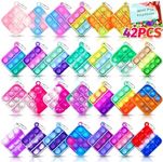 39 Pcs Mini Pop Keychain Fidget Toy