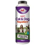 Doff 3 x 700g Super Cat & Dog Repellent - Shaker Bottle safe around the garden