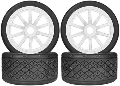 1/7 1/8 On Road Tire Set On Road Tire Tyre 17mm Wheel Rims for Arrma 1/7 Infraction Limitless Felony FS Racing Model GT RC Car Upgrade On Road Tyre 4Pcs One Set