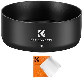 K&F Concept Lens Hood for Canon RF 50mm F1.8 STM Lens, Reversible Snap on Camera Lens Shade Replacement of Canon ES-65B Hood, Compatible with 43mm Filters and Lens Cap