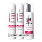 Love Ur Curls - Shampoo & Conditioner Set with All in One Curl Cream Styler for Curly Hair, 3 Step System to Repair and Moisturizing