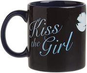 Silver Buffalo Disney Princess Little Mermaid Ariel and Eric Kiss the Girl Scene Heat Reveal Ceramic Mug, 20 Ounces, 1 Count (Pack of 1)