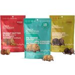 SNACK CONSCIOUS Variety Pack Protein Bites, 3 x 150g, Peanut Butter Cookie Dough, Chocolate Brownie, Peanut Butter and Jam, Plant Based, Gluten Free, Vegan, Non-GMO, Made in Canada (3 Pack Variety)