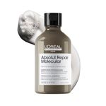 L'Oréal Professionnel Paris Absolut Repair Molecular Sulfate-Free Deep Repairing Shampoo for Damaged Hair | Repair up to 2 years of damage, in one use | 2% peptides bonder, 300ml
