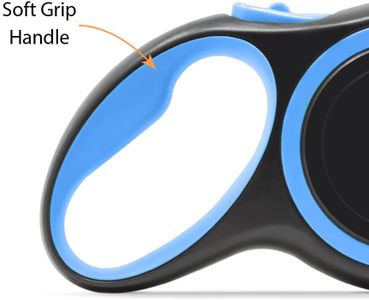 AllPetSolutions Retractable Dog Lead, 8m – Anti-Slip, Soft Grip, Black