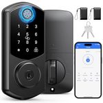 BesBuy Smart Lock 7 in 1 Keyless Entry Door Lock, Fingerprint App Remote Control Electronic Deadbolt Keypad Door Lock, Front Door Lock Deadbolt, Easy Installation, Smart Door Lock for Homes and Hotel