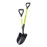 Sun Joe SJ-SHLV06 Shovelution 44-in Round Point D- Strain Reducing Utility Digging with Spring Assist Handle