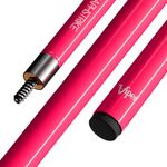 Viper Graphstrike 58" 2-Piece Fiberglass Graphite Composite Billiard/Pool Cue, Pink, Unwrapped