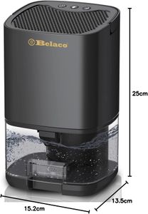 Belaco Portable Dehumidifier, 1000ml – Compact Moisture Absorber