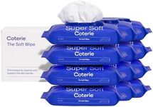 Coterie Baby Soft Wipe for Sensitive Skin, Hydrating Moisturizers and Emollients, Made with Cotton, Plant-Based & Plastic-Free Fibers, Hypoallergenic, Clean Gentle Baby Essentials, 12 Pack, 672 Count