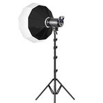 Bi-Color LED Video Light, GVM 100W Photography Lighting with Bowens Mount, APP Control System, Lantern Softbox Video Lighting Kit for YouTube Outdoor Studio, Dimmable 3200K-5600K, CRI 97+