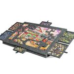 Lightweight Felt Tilting Puzzle Table with 6 Drawers, Foldable Jigsaw Puzzle Board for 1000 Pieces, 2 - In - 1 Stand & Cover for Adults and Kids, gray (gray)