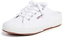 Superga Women's 2402 Mule, White, 6