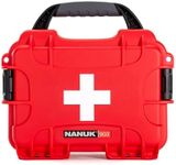 Nanuk 903 Waterproof First Aid Prepper Survival Gear Dust and Impact Resistant Case - Empty - Red, 903-FSA9