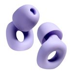 Budi Earplugs for Noise Protection | for Sleep, Work, Commuting, Noise Sensitivity | Reusable, High Fidelity | S/M/L Soft Silicone with 28dB Noise Attenuation | Tinnitus Protection (Violet)