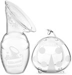 haakaa Silicone Breast Pump and Ladybug Breast Shells Combo for Breastfeeding Moms to Collect Breast Milk| Pumping and Nursing| Portable Breastmilk Catcher(pump-4oz/100ml,1pk; Shell-2.5oz/75ml,1pk)