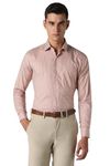 Van Heusen Men's Checkered Slim Fit Shirt (VHSFRSLB802976_Red 40)