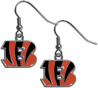 NFL Siskiyou Sports Womens Cincinnati Bengals Dangle Earrings One Size Team Color