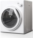 TABU 3.5 Cu. Ft Compact Dryer, 1500W 110V Portable Clothes Dryer with Stainless Steel Tub, 13.2 lbs Front Load Electric Dryer with 4 Automatic Drying Mode, Ideal for Home, Apartment, RV, White