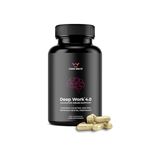 Deep Work Premium Nootropic Brain Supplement | Caffeine-Free Focus, Memory & Energy Support | 12 Active Ingredients inc. Citicoline, Lion's Mane, Ginkgo, Ginseng & Bacopa | Vegan Capsules