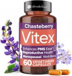 Intimate Rose Vitex Chasteberry Supplement for Women - 1000mg Certified Vitex Berry Capsules - PMS Support, Menopause, Hormone Balance, and Reproductive Support - 180 Capsules