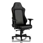 noblechairs HERO Gaming Chair - PU Faux Leather - Black/Gold - Up to 150kg Users - Lumbar Support - Ergonomic - Pillows included - Home Office Chair - Computer Desk Chair