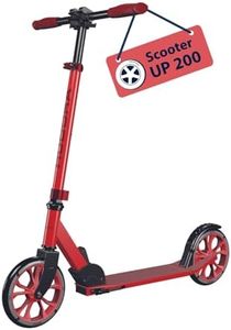 HUDORA Scooter Up 200 - Quiet aluminium scooter for up to 100kg - Adjustable in height & foldable kick scooter - Jolt-free kick scooter for children / teenagers & adults