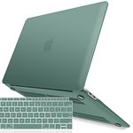 IBENZER MacBook Air 11 Inch Case Model A1370 A1465, Soft Touch Plastic Hard Shell Case Bundle with Keyboard Cover for Apple Laptop Mac Air 11, Midnight Green, A11MTGN+1