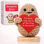 Got you a little something Romantic Gift for Girlfriend - Knitted Crochet Potato with 30 Replaceable Love Notes - Fun Romantic Gift Idea for Girlfriend Boyfriend Couples - Stocking Stuffers for Women