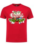 r&s creations Christmas Cotton T-Shirt for Boys & Girls- Unisex (Merry Christams |Red) / 5-6 Years