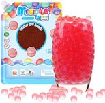 MAGICLUB 50,000 PCS Water Gel Jelly Beads,Red Water Beads for Vase Filler,Soil-Free Planting,Floating Candle Making,Wedding Centerpiece,Home Decor,Floating Candles,Christmas Decoration