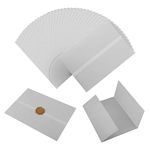 100pcs Vellum Paper for Invitations, 5x7inch Pre-Folded Translucent Vellum Jacket Vellum Wrap Jackets for Wedding Invitations Baby Shower Birthday Invitations