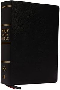 NKJV Study Bible, Premium Bonded Leather, Black, Comfort Print: The Complete Resource for Studying God’s Word