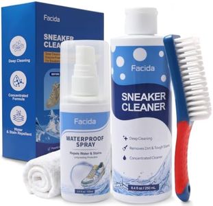 Shoe Cleaner Kit for Sneakers - 8.4 fl oz Sneaker Cleaner, Protector Spray