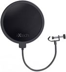 IXTECH Pop Filter for Mic Microphone, Blue Yeti Mic Pop Filter Dual Layered Wind Pop Screen with a Flexible 360 Degree Gooseneck Clip Stabilizing.