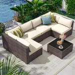 7 Piece Outdoor Patio Furniture Set