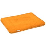 NEXTGO Floor Seat Cushions Yoga Meditation Mat Pooja aasan Soft Extra Comfortable Feather Touch Last Long Upto Washable Material Size 24 x 30 Inch 2 x 2.5 Fit Color Bhagwa Orange
