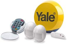 Yale HSA Essentials Alarm Kit, Battery Powered, 5 Piece Kit, Self Monitored, No Contract, Wireless, PIR Movement Sensors, Door/Window Sensor External Siren, Keypad, No Monitoring Fee