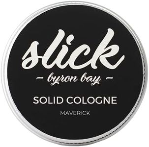 Solid Cologne 15ml - ALL NATURAL AND ORGANIC - Sustainable & Moisturing Cologne for Men and Women in Plastic-Free Recyclable Container feat. Organic Beexwax, Organic Shea Butter, Jojoba Oil, Vitamin E & Australian Essential Oils - Made by Hand in Byron Bay (Maverick)