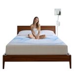 BEEOT Grounding Fitted Sheet Single Size Grounded Bed Sheet With 90% Organic Cotton 10% Pure Silver Fbire For Better Sleep (Beige, Single 90x190x35cm)