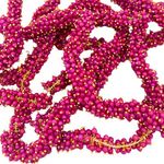 Tdas 600–650 pcs 3mm Round Loreals Beads for Jewellery Making kit, Crystal Beads for Necklace Bracelets Pearl moti DIY Craft Charms Materials Set with one Crystal (Pink)