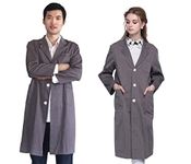 SHYZ shielding EMF RFID mobile phone WIFI signal computer Radiation Blocking Computer Room Applicable Overalls Unisex Outerwear (Grey), Grey, XX-Large