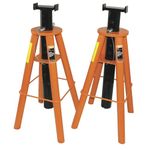 Strongarm 10 Ton Jack Stand Set - Heavy Duty Jack Stands for Trucks & Equipment - Tall - Pair