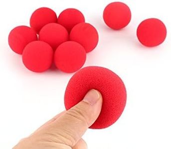 10Pcs 4.5cm Close-Up Magic Sponge Ball,Soft Red Sponge Ball,Street Classical Comedy Trick Props
