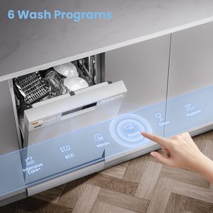 COMFEE Slimline Dishwasher, 45cm – White Compact Freestanding