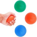 Geebymol Hand Therapy Squeeze Exercise Stress Balls,Hand Exercise Ball Finger Wrist for Arthritis Hand, Finger, Grip Strengthen and Stress Relief,3 Pcs Powerball