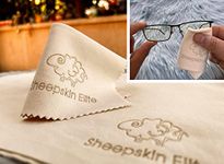 Natural Chamois Leather Eyeglass Cleaning Cloth Camera Lens Cleaning Cloths Screen Cleaning Cloth Glasses Cleaning Cloth Tablets Chamois Cleaning Cloths for Eyeglasses (3 Packs, 2 Large, 1 Small)